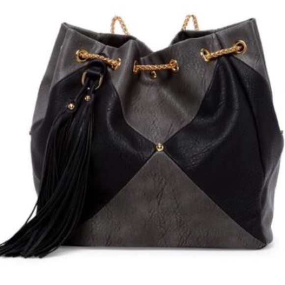Handbags - Convertible Backpack Satchel with Tassel and Chain